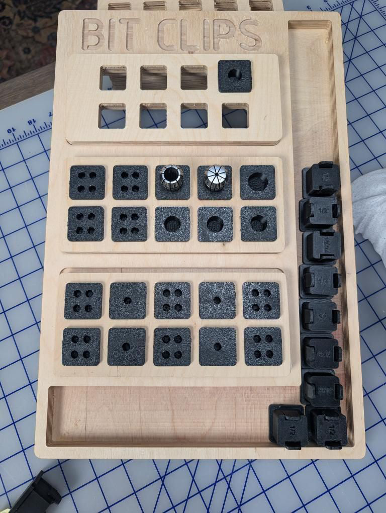 CNC With Me Cabinet Bit Clips - 8 Pack