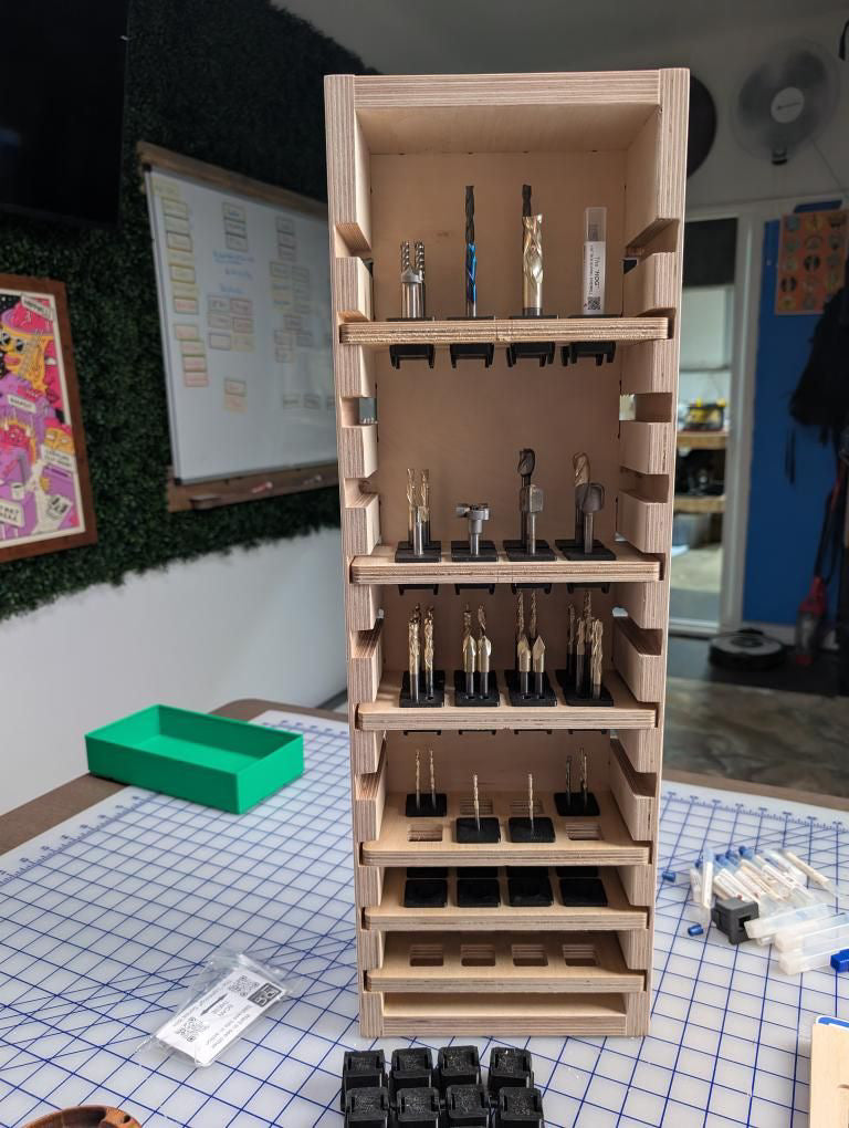 CNC With Me Cabinet Bit Clips - 8 Pack