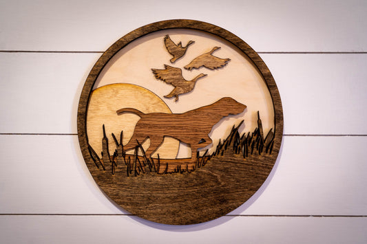 Hunting Dog Wall Art Home Decor - 10 Inch - Bird Dog