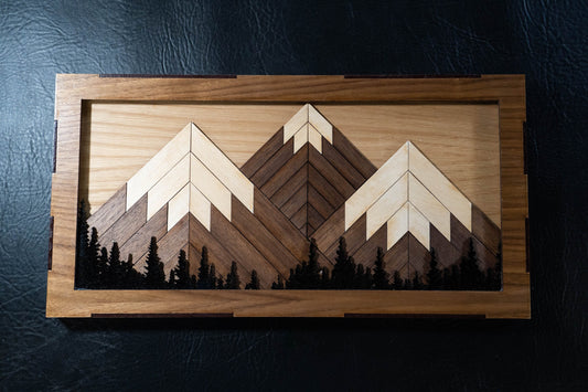 Mountain Wall Art - Rustic Home Decor
