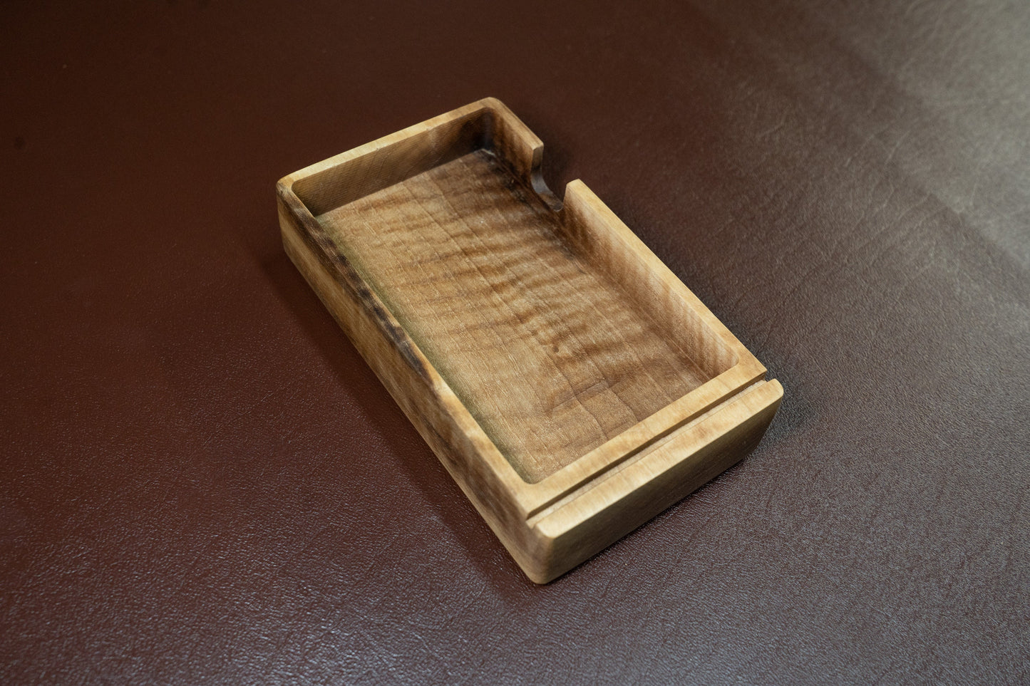 To-Do List Note Card Holder - Curly Blonde Walnut