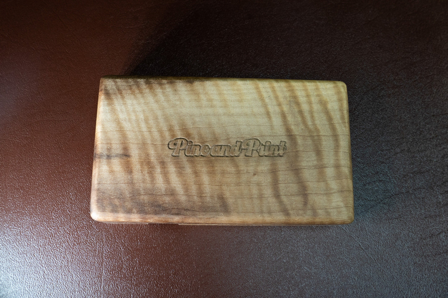 To-Do List Note Card Holder - Curly Blonde Walnut