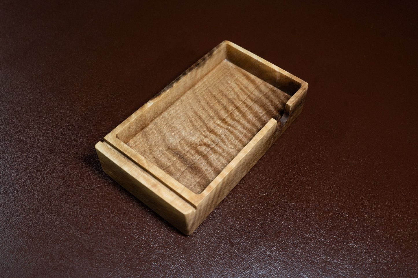 To-Do List Note Card Holder - Curly Blonde Walnut