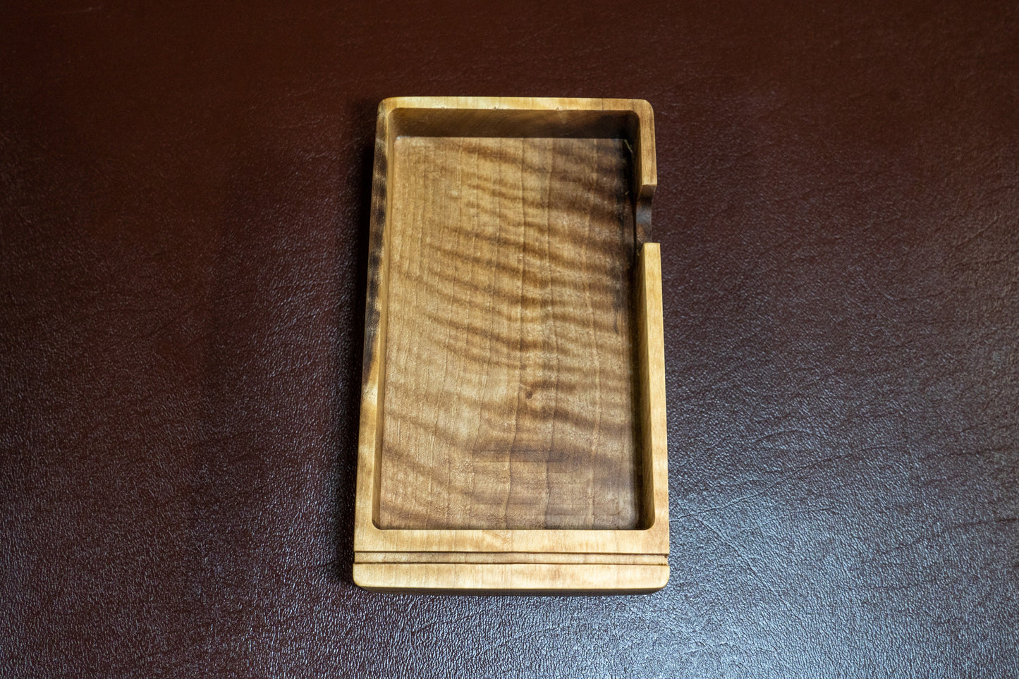 To-Do List Note Card Holder - Curly Blonde Walnut