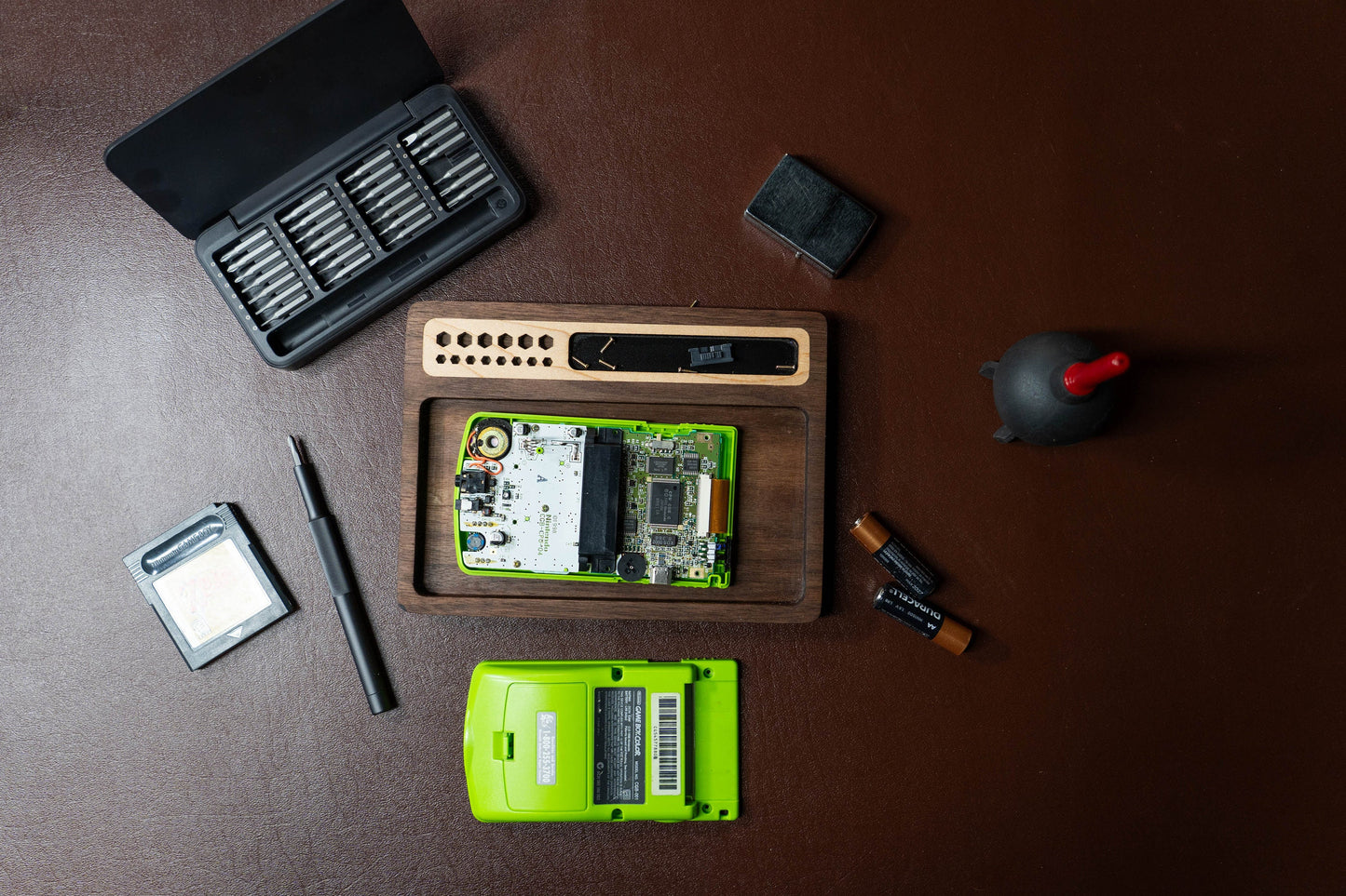 Small Parts Project Tray:  Takedown Tray for tinkerers - Walnut and Maple