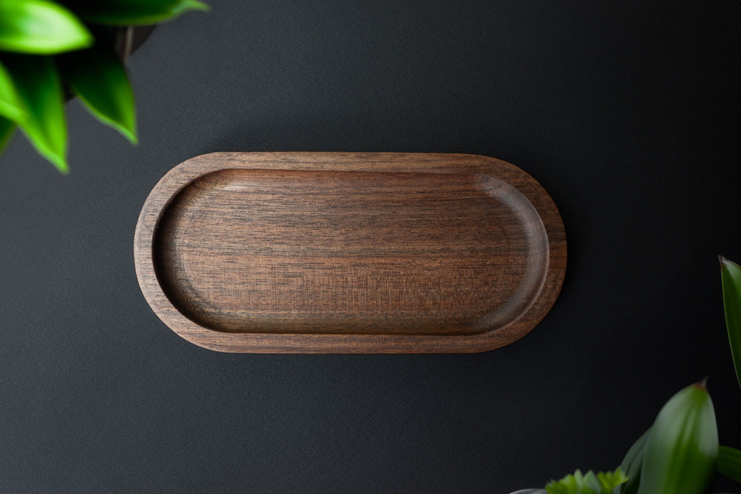 Small Walnut Catch-All Tray - Elegance for Your Essentials