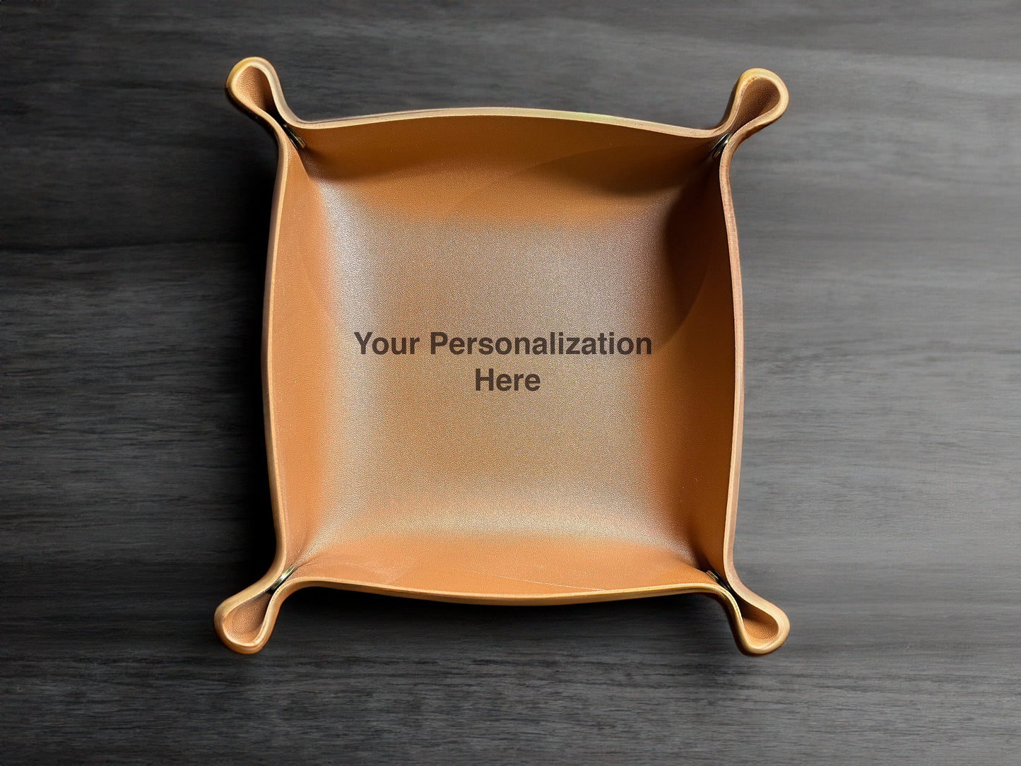 Leather Catch All Tray - Great for EDC Items, Jewelry, Keys, and more.