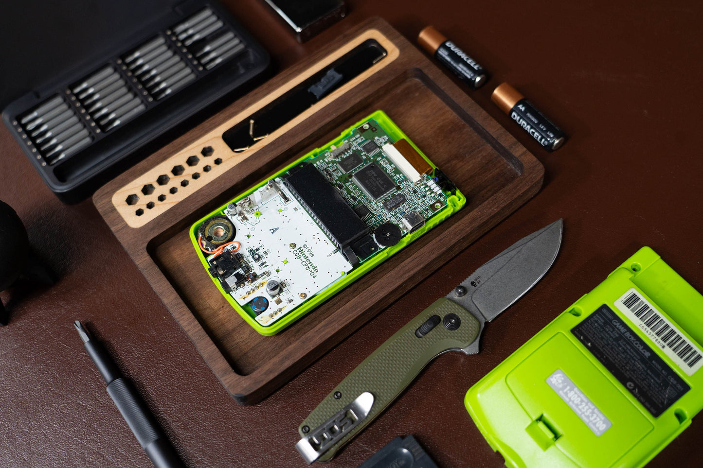 Small Parts Project Tray:  Takedown Tray for tinkerers - Walnut and Maple